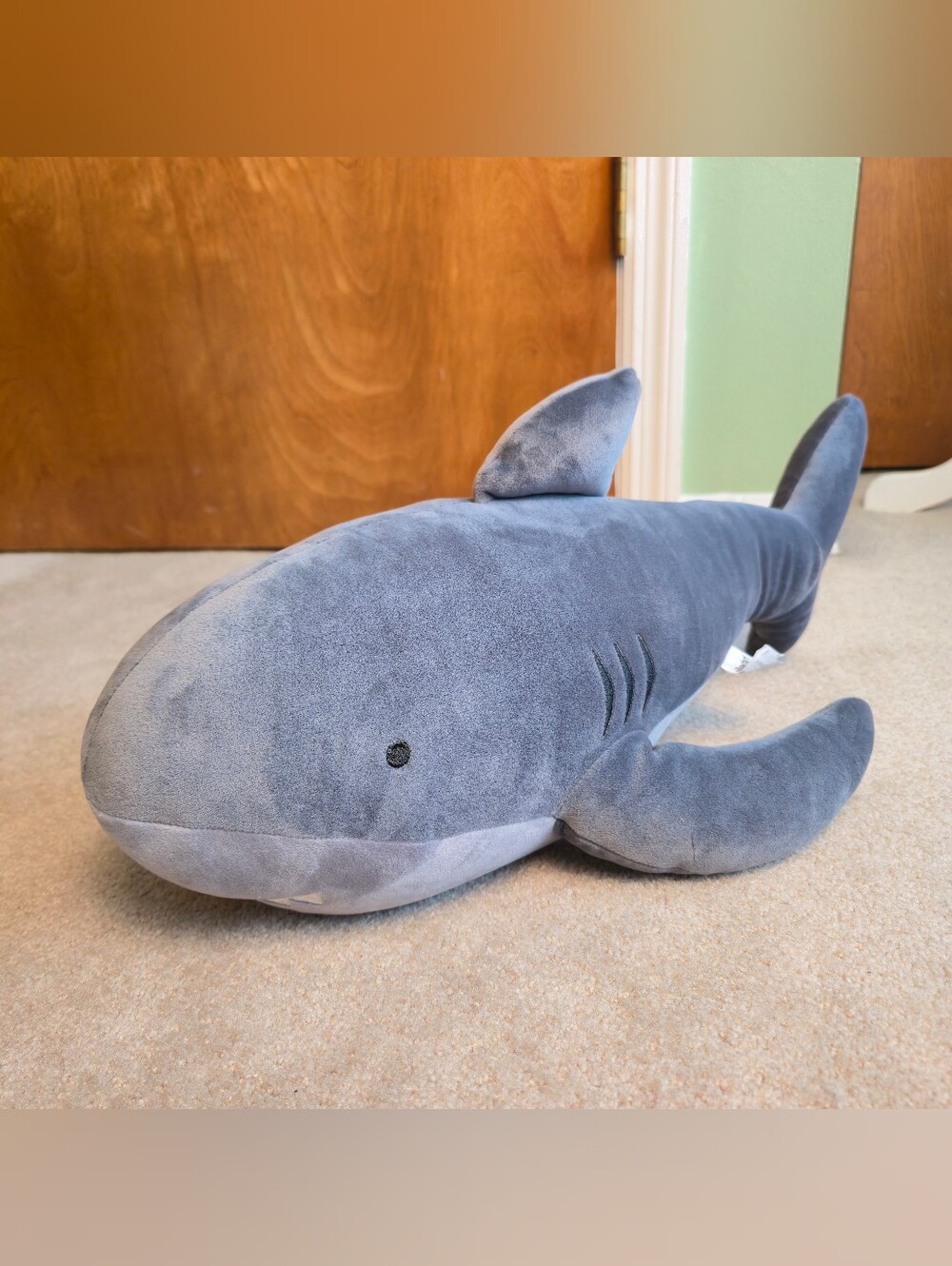 Pillowfort Shark Soothing Weighted Pillow Plush – Kids Sensory Comfort